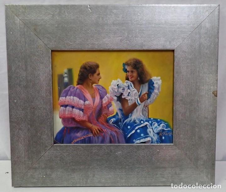 Arte: &Oacute;leo sobre tabla firmado a catalogar - Foto 1
