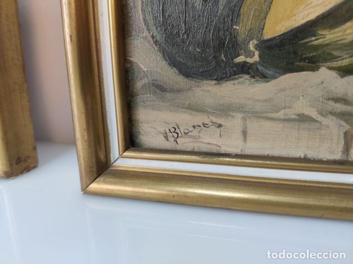 Arte: Bonita pareja de bodegones en oleo sobre tabla firmados V. Blanes - Foto 5 - 303625233