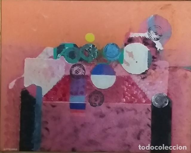 Arte: ANTONIO LORENZO CARRION -Bodeg&oacute;n del s&eacute;ptimo sello- circa 1992 Oleo sobre lienzo