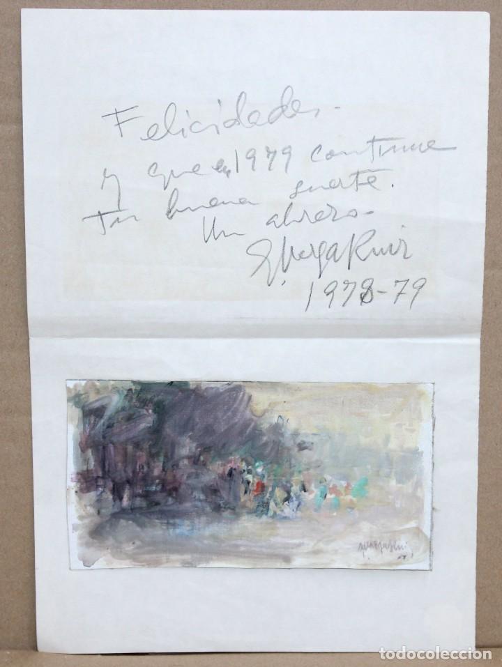Arte: GUILLERMO VARGAS RUIZ (Bolullos de la Mitación, Sevilla, 1910 - Madrid 1990) OLEO TELA. PAISAJE - Foto 3 - 304900088