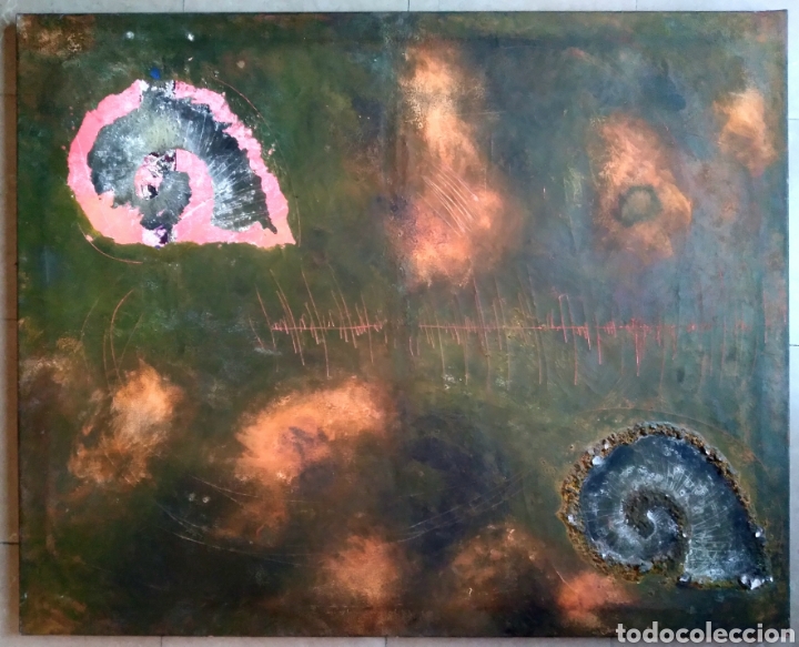Arte: &Oacute;leo mat&eacute;rico firmado Miquel Codorniu 100 x 81 cm sobre lienzo