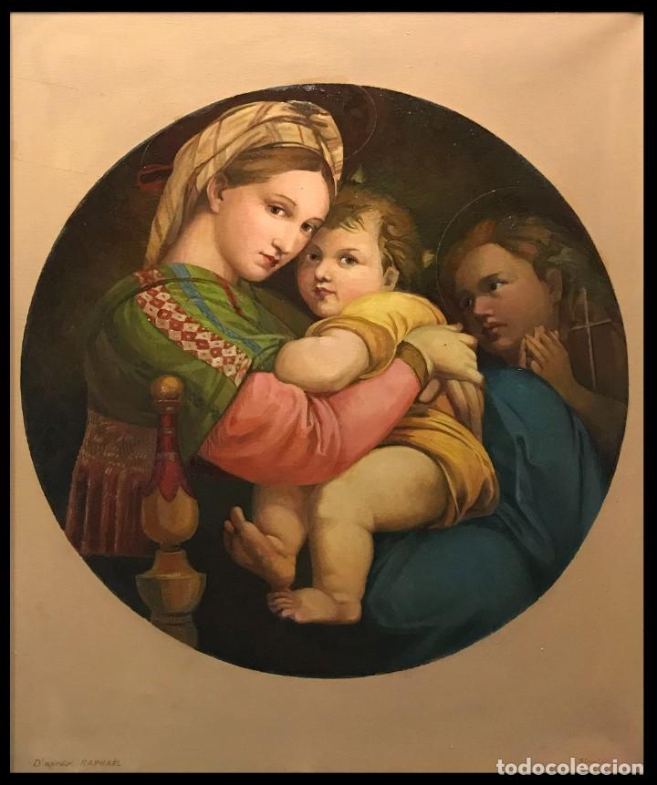 Arte: ESPECTACULAR MADONNA DE LA SILLA RAFAEL - Foto 2