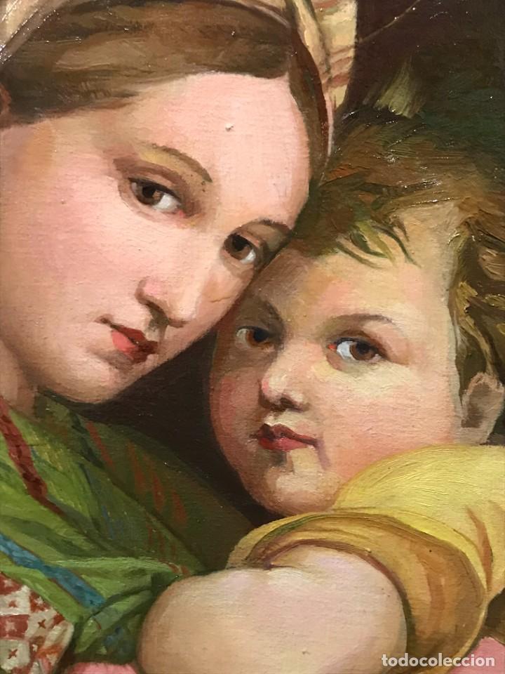 Arte: ESPECTACULAR MADONNA DE LA SILLA RAFAEL - Foto 41