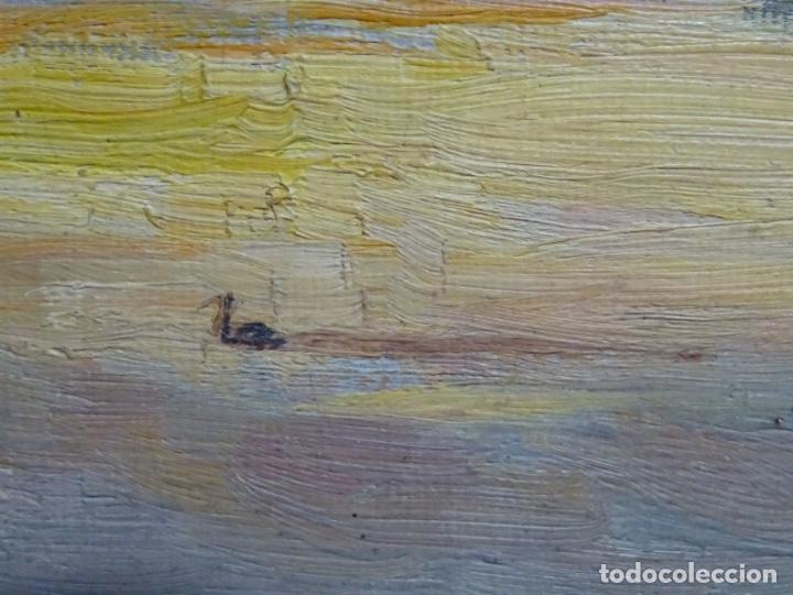 Arte: &Oacute;LEO SOBRE TABLA ANONIMO. CIRCULO ALEXANDRE DE RIQUER. - Foto 10