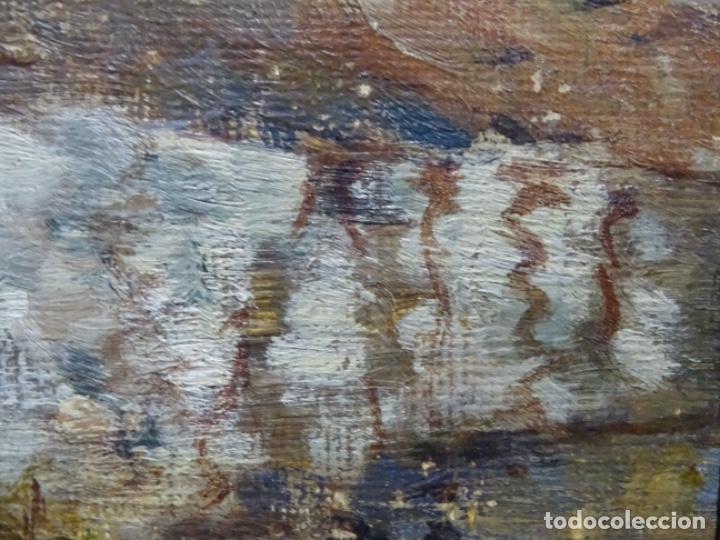 Arte: &Oacute;LEO SOBRE TABLA ANONIMO. CIRCULO ALEXANDRE DE RIQUER. - Foto 12