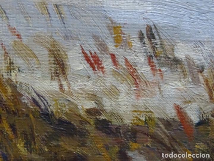 Arte: &Oacute;LEO SOBRE TABLA ANONIMO. CIRCULO ALEXANDRE DE RIQUER. - Foto 13