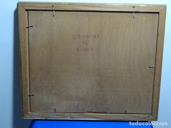 Arte: &Oacute;LEO SOBRE TABLA ANONIMO. CIRCULO ALEXANDRE DE RIQUER. - Foto 14