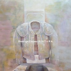 Arte: DOMINGO CORREA `LA MAÑANA ANTES' ÓLEO / LIENZO. TOROS. CHAQUETILLA. TRAJE DE LUCES, TORERO.