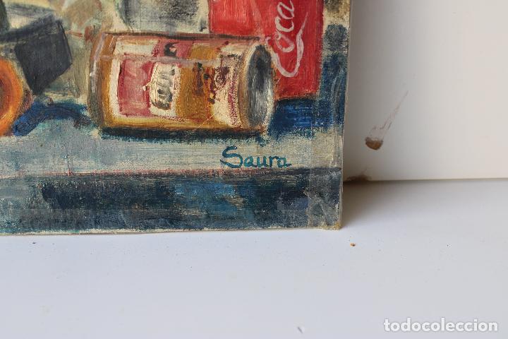 Arte: cuadro original firmado saura - oleo - table - Foto 4