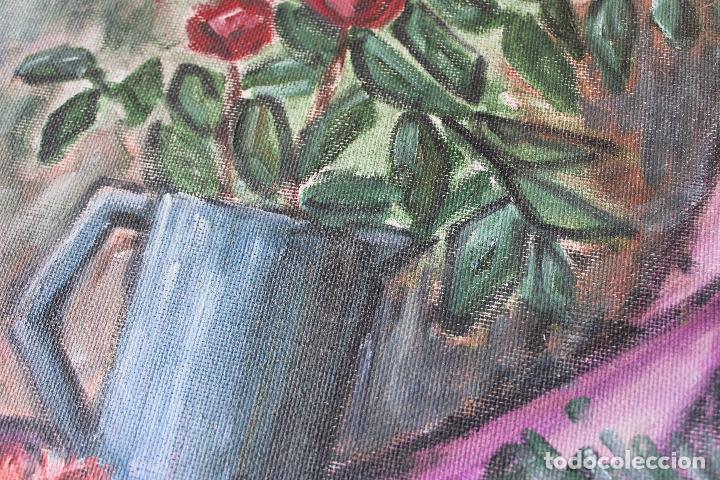 Arte: cuadro original bodegon flores - oleo - table - Foto 2