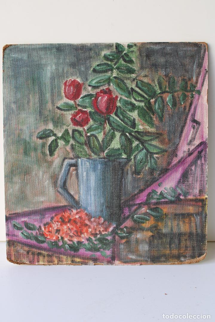 Arte: cuadro original bodegon flores - oleo - table - Foto 4