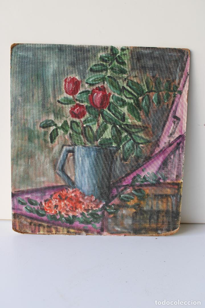 Arte: cuadro original bodegon flores - oleo - table - Foto 1