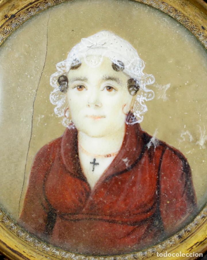 Arte: MINIATURA DE JOVEN, 1820 APROX. - Foto 3