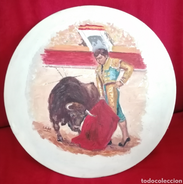 Arte: Antiguo Oleo Taurino. - Foto 2
