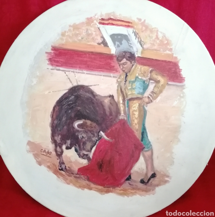 Arte: Antiguo Oleo Taurino. - Foto 5