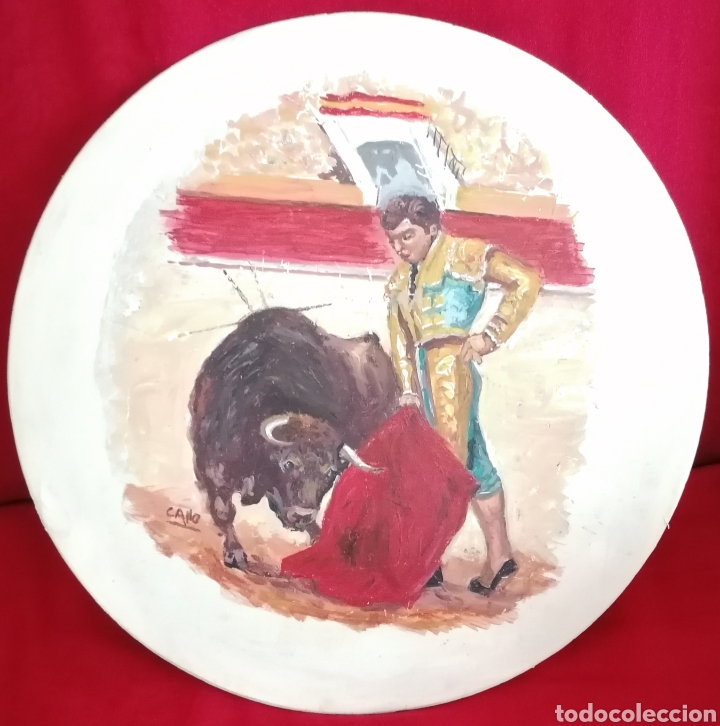 Arte: Antiguo Oleo Taurino. - Foto 6