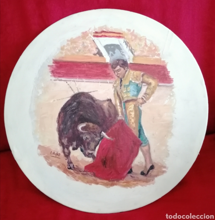 Arte: Antiguo Oleo Taurino. - Foto 8