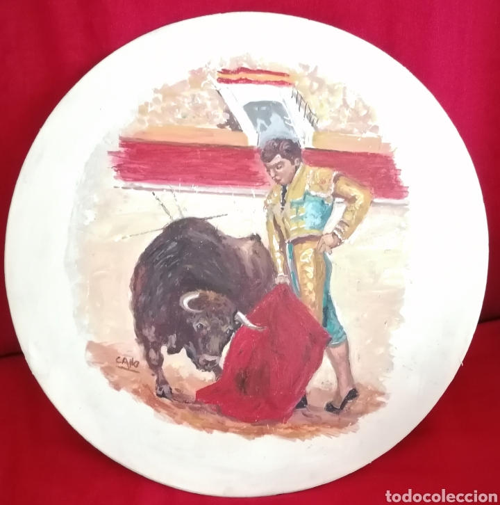 Arte: Antiguo Oleo Taurino. - Foto 11