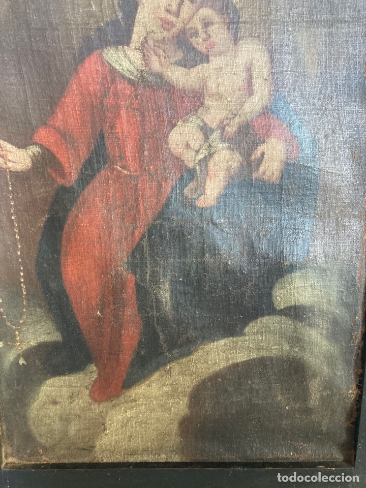 Arte: Marco antiguo con pintura - Foto 3