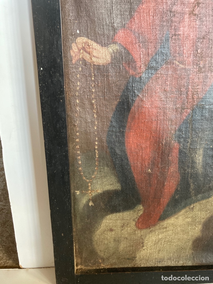 Arte: Marco antiguo con pintura - Foto 5