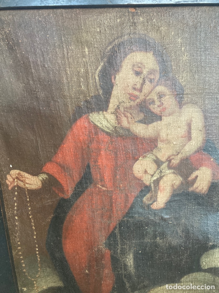 Arte: Marco antiguo con pintura - Foto 6