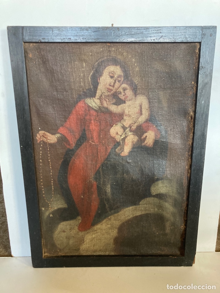 Arte: Marco antiguo con pintura - Foto 1