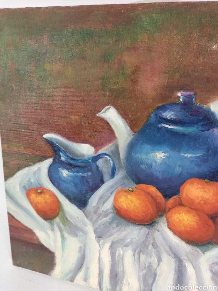 Arte: C-1079. VILADOMAT. OLEO SOBRE LIENZO. BODEGON. - Foto 3