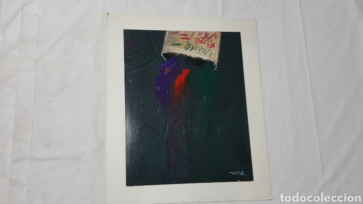 Arte: T&Eacute;CNICA MIXTA DE IGNACIO ZARATE &rdquo;VERDE-ROJO&rdquo; - Foto 2
