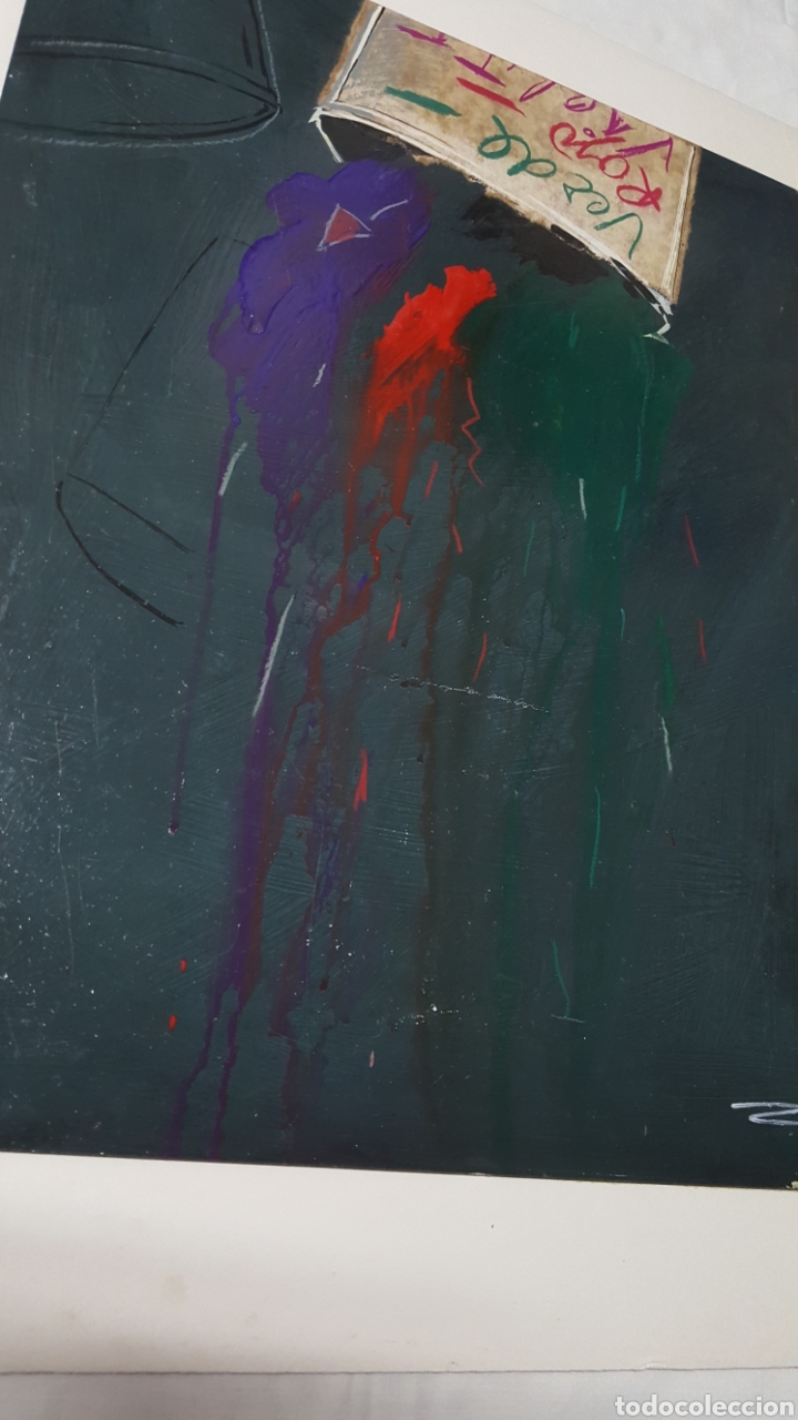 Arte: T&Eacute;CNICA MIXTA DE IGNACIO ZARATE &rdquo;VERDE-ROJO&rdquo; - Foto 1