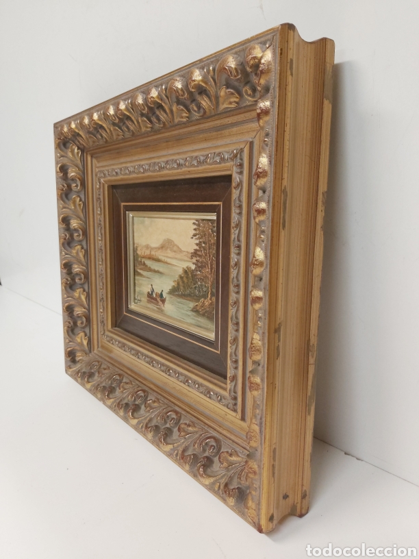 Arte: Oleo sobre tabla firmado Delgado - Foto 4