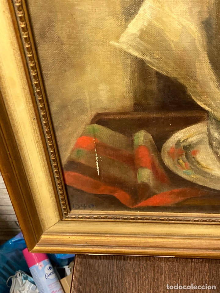 Arte: &Oacute;leo sobre lienzo, firma a identificar - Foto 3