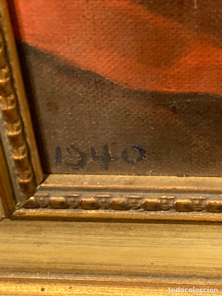 Arte: &Oacute;leo sobre lienzo, firma a identificar - Foto 5
