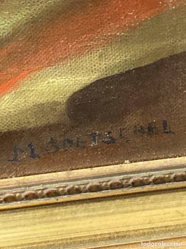 Arte: &Oacute;leo sobre lienzo, firma a identificar - Foto 7