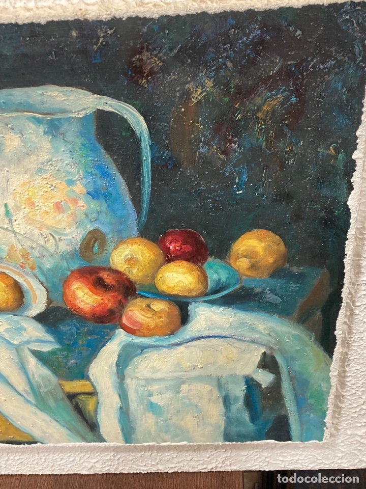 Arte: &Oacute;leo sobre lienzo, firma a identificar - Foto 3