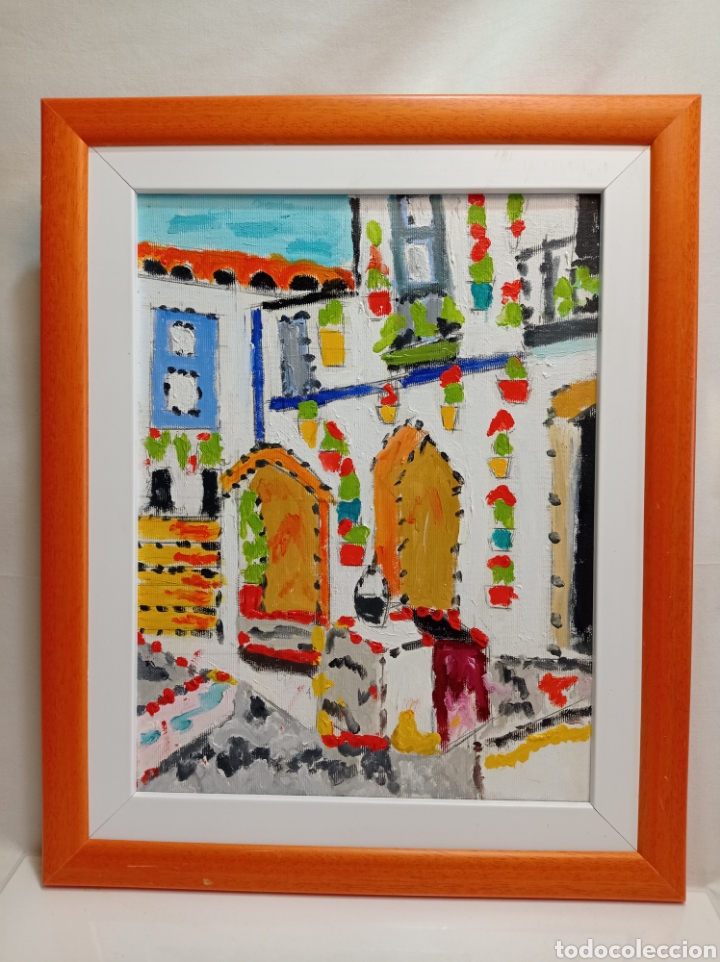 Arte: &Oacute;LEO SOBRE LIENZO ENMARCADO - Foto 1