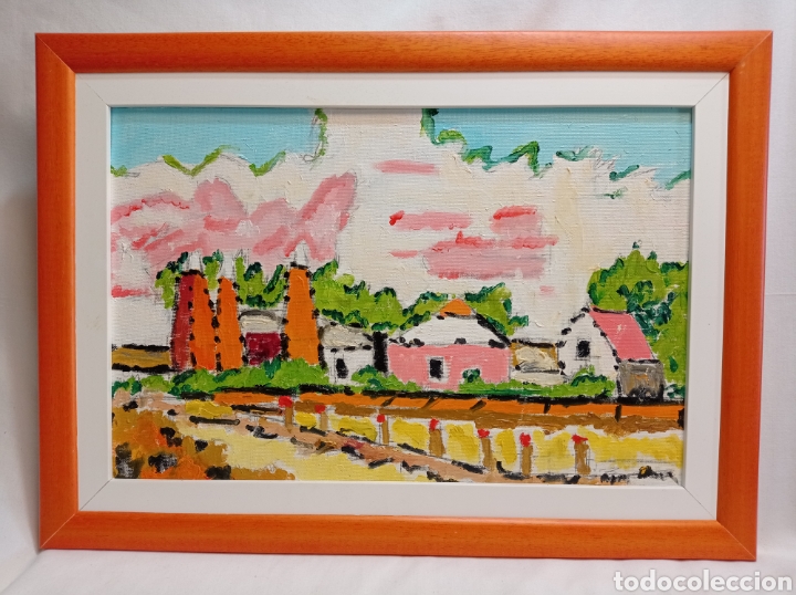Arte: &Oacute;LEO SOBRE LIENZO ENMARCADO - Foto 1