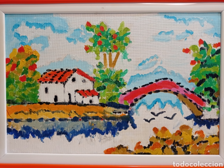 Arte: &Oacute;LEO SOBRE LIENZO ENMARCADO - Foto 2
