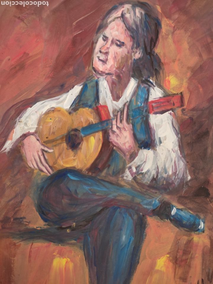 Arte: Guitarrista ( original ) - Foto 2