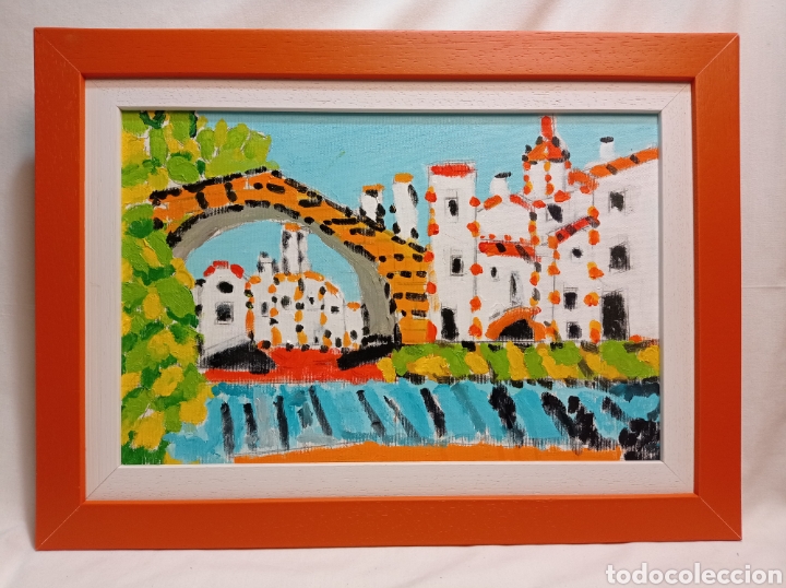 Arte: &Oacute;LEO SOBRE LIENZO ENMARCADO - Foto 1