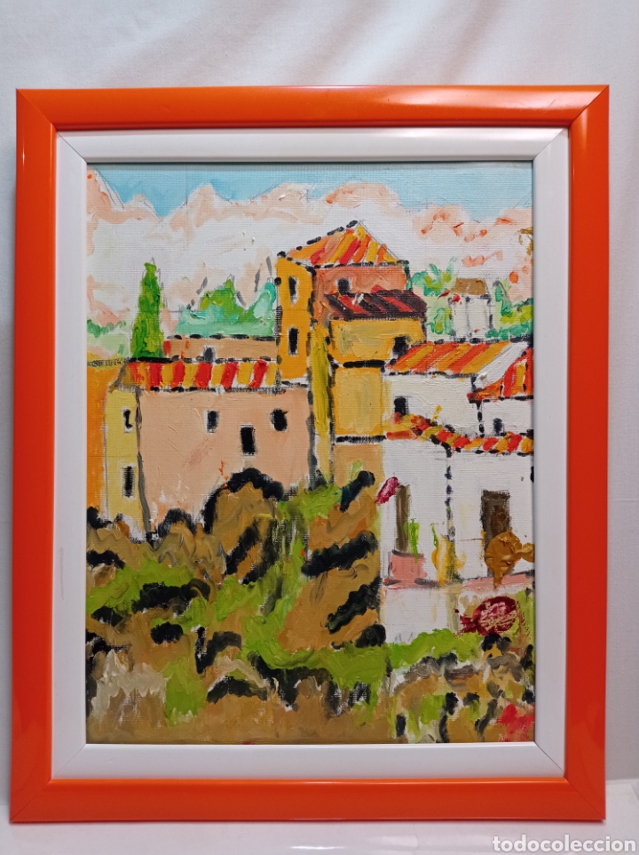 Arte: &Oacute;LEO SOBRE LIENZO ENMARCADO - Foto 1