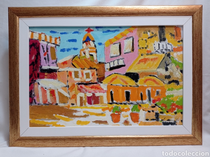 Arte: &Oacute;LEO SOBRE LIENZO ENMARCADO - Foto 1