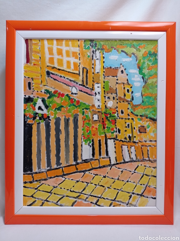 Arte: &Oacute;LEO SOBRE LIENZO ENMARCADO - Foto 1