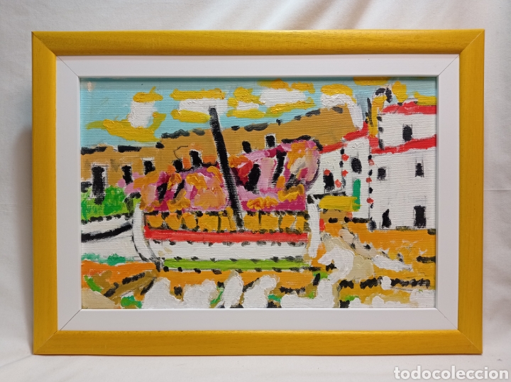 Arte: &Oacute;LEO SOBRE LIENZO ENMARCADO - Foto 1