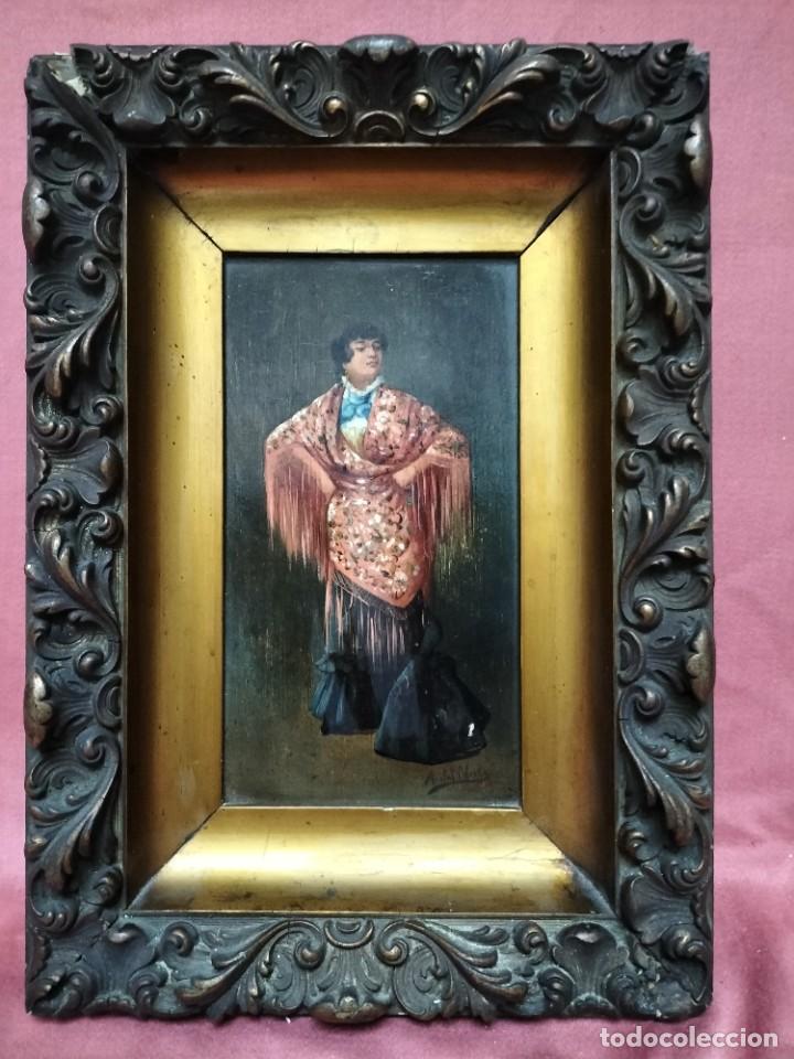 Arte: Manolas con maton de manila del siglo XIX - Foto 2