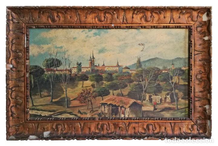 Arte: PAISAJE DE ALC&Aacute;ZAR CON DOS TORRES | &rdquo;C. MAR&Iacute;N&rdquo; (1.923)