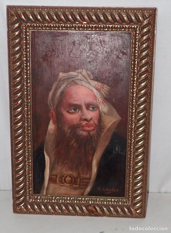 Arte: oleo sobre tabla firmado A.amodeo - Foto 3