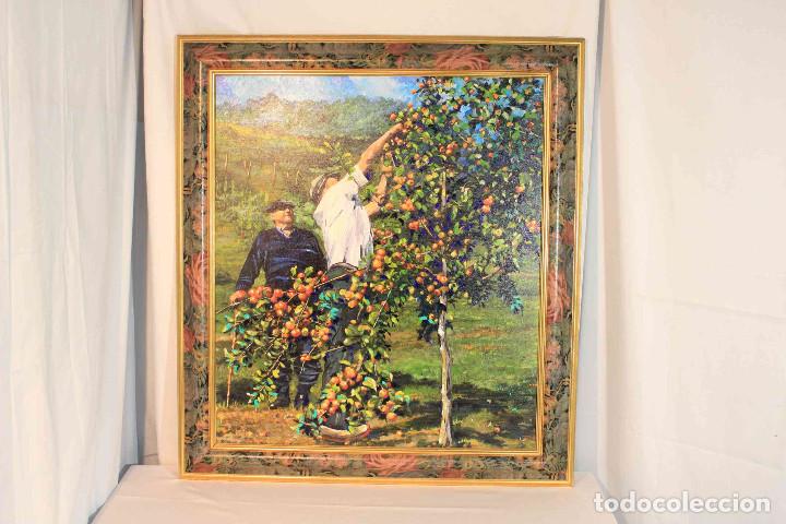 Arte: CUADRO RECOGIENDO MANZANAS - Foto 1