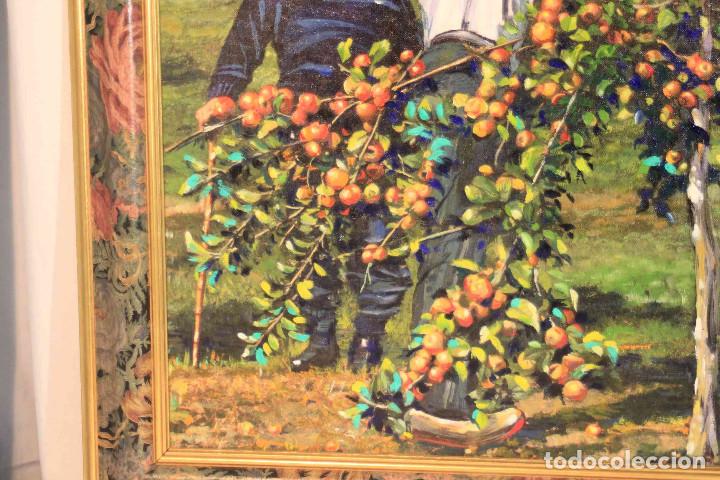 Arte: CUADRO RECOGIENDO MANZANAS - Foto 5