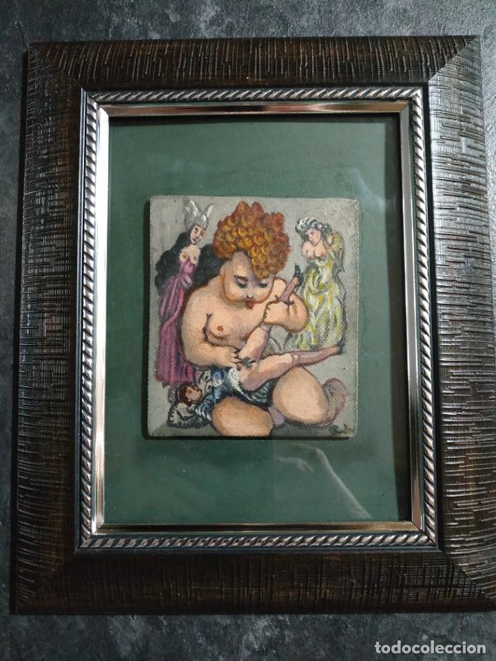 Arte: GRACIOSA PINTURA DE EPOCA - Foto 1
