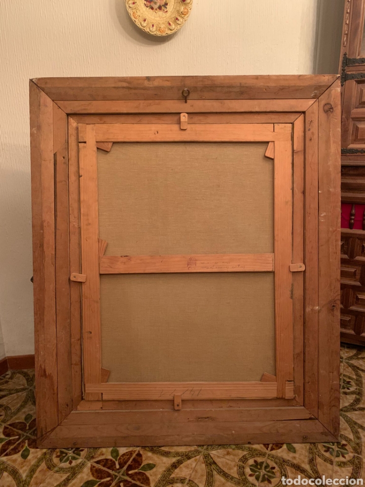 Arte: Cuadro Antiguo sobre lienzo. - Foto 6